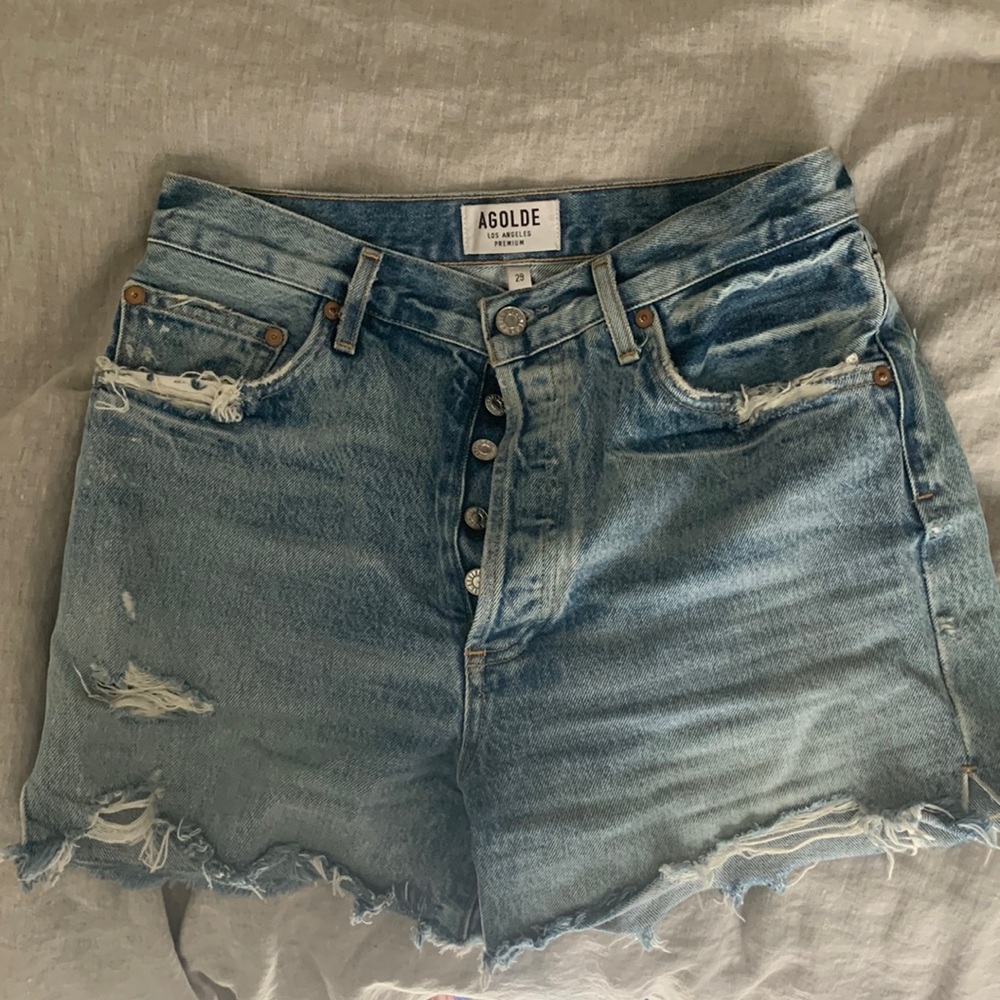 Agolde denim shorts